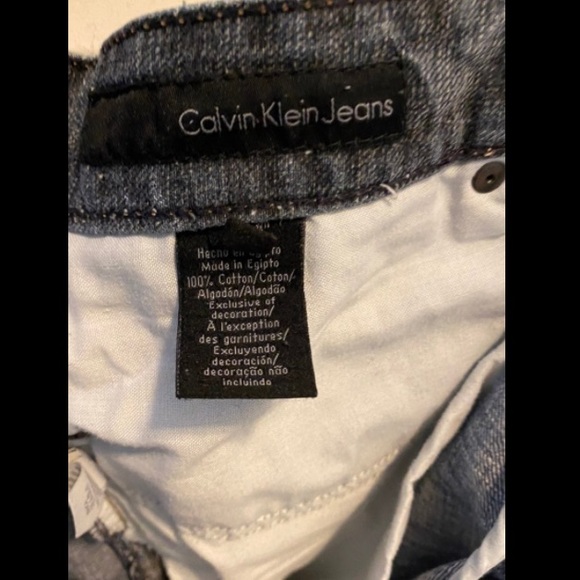 *NEW* Calvin Klein Slim Straight Ripped Jeans (Size 34) - Picture 8 of 8